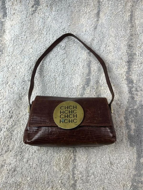 Bolsa Carolina Herrera Vintage Castanha Couro – photo 8